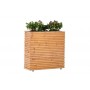 Jardinière Red Class Wood 30x90x80cm sur roues