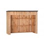 Cache poubelles triple en Red Class Wood