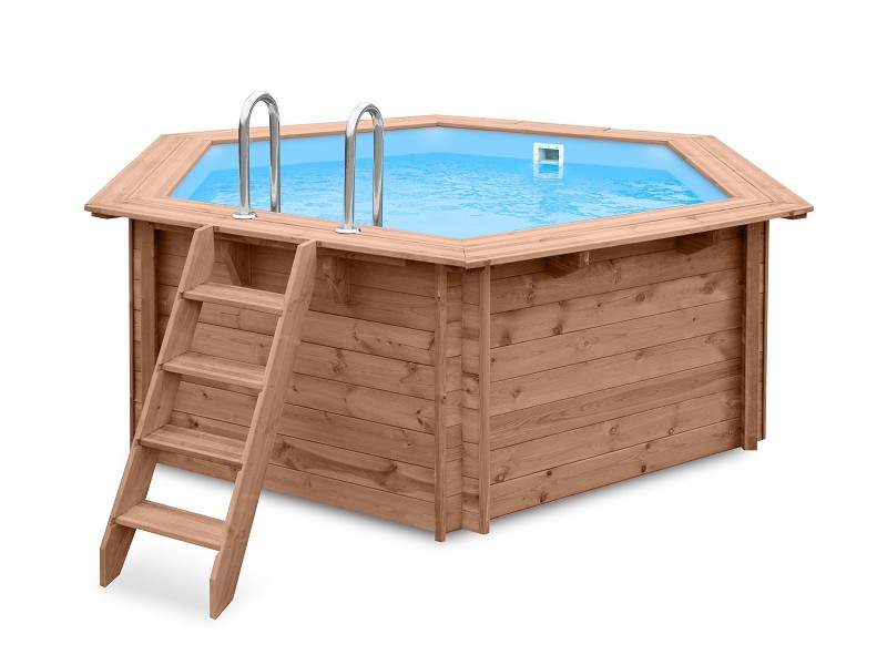 Piscine bois Mambo Beach 355x307x116cm