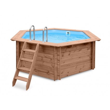 Piscine bois Mambo Beach 355x307x116cm