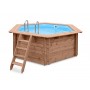 Piscine bois Mambo Beach 355x307x116cm