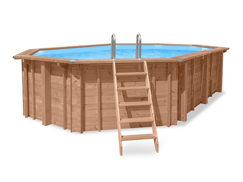 Piscine bois Cas Abou 814x460x138cm