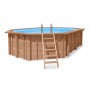 Piscine bois Cas Abou 814x460x138cm