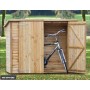 Box garage à vélo en pin imprégné WESTERWALD