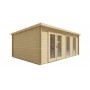 Chalet bois 20m2 400x500cm Annabel