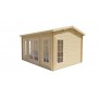 Chalet bois 15m2 350x450cm Arne