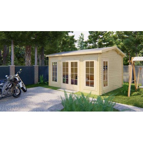 Chalet bois 15m2 350x450cm Arne