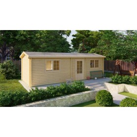 Chalet habitable 29m2 Avalanche 844x347cm - 70mm - 3 pièces Chalet habitable 29m2 844x347cm Avalanche