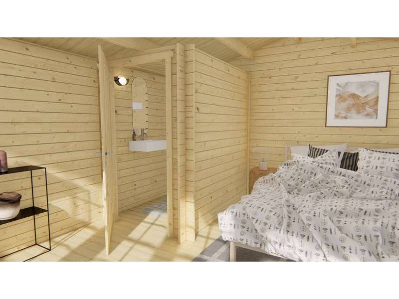 Kit grand toilette pour chalet bois 200x140cm