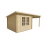 Chalet bois 7,5+8,1m2 300x600cm Chappo