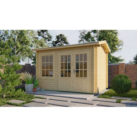 Chalet bois 8m2 350x250cm Daisy