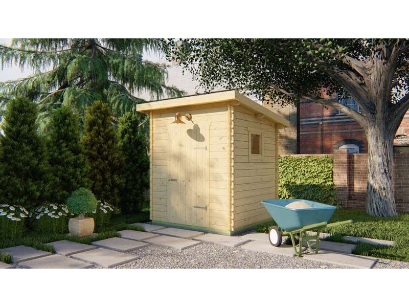 Chalet bois 4,2m2 Eigo 208x208cm