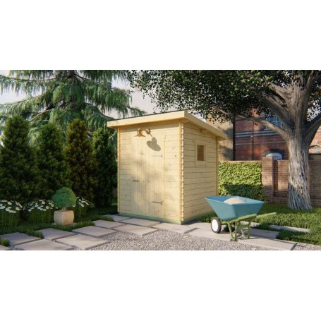 Chalet bois 4,2m2 Eigo 208x208cm