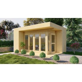 Bureau de jardin 13,3+3,4m2 Elvire 351x477cm double parois Bureau de jardin 13,3+3,4m2 351x477cm Elin