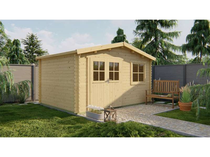 Chalet bois 12m2 300x400cm GORLIER