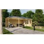 Chalet bois 5,3+12,4m2 250x790cm Gretel