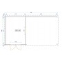 Abri de jardin 10,1+16,0M2 400x725cm Gunnar