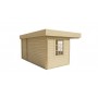 Chalet bois 10,9+4,6m2 350x500cm Helge