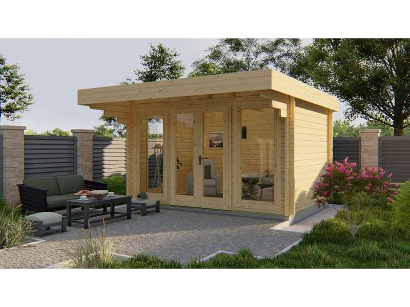 Chalet bois 11m2 400x400cm JEAN