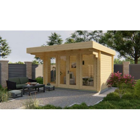 Chalet bois 11m2 400x400cm JEAN