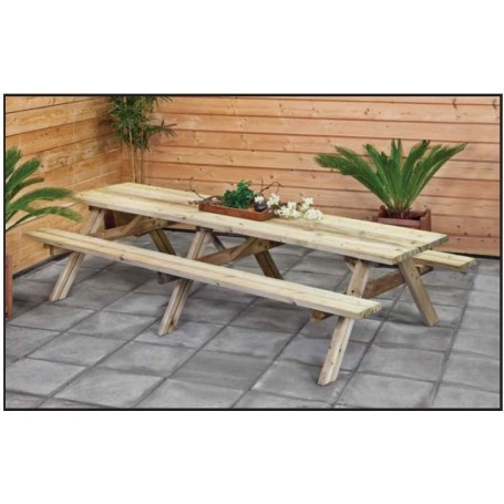 Table de picnic en bois, plusieurs dimensions