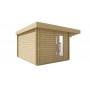 Chalet bois 11m2 400x400cm JEAN