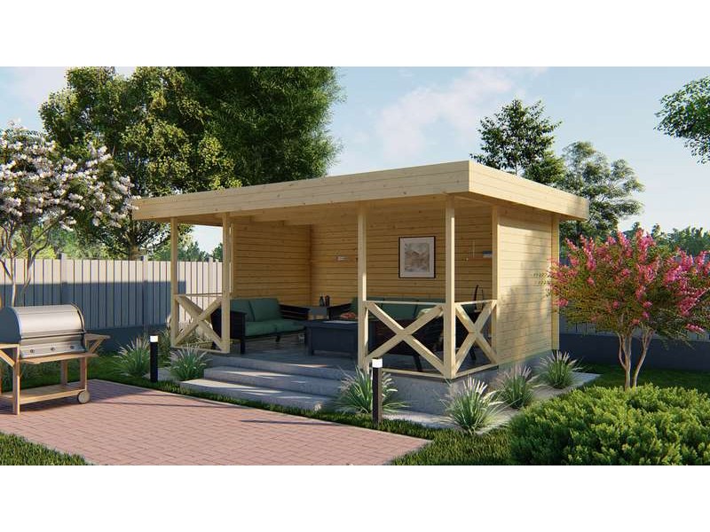 Kiosque de jardin 17m2  350x500cm Konstantin