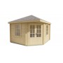 Chalet bois 12m2 350x350cm Nilsson