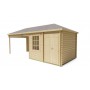 Chalet bois 6,7+3,7m2 300x705cm Olson