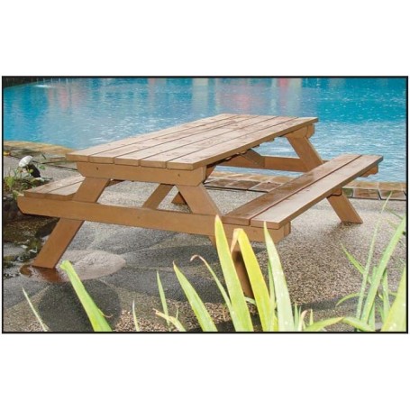 Table de picnic BUSINESS en bois dur