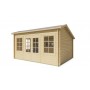 Chalet bois 17m2 480x350cm Tane