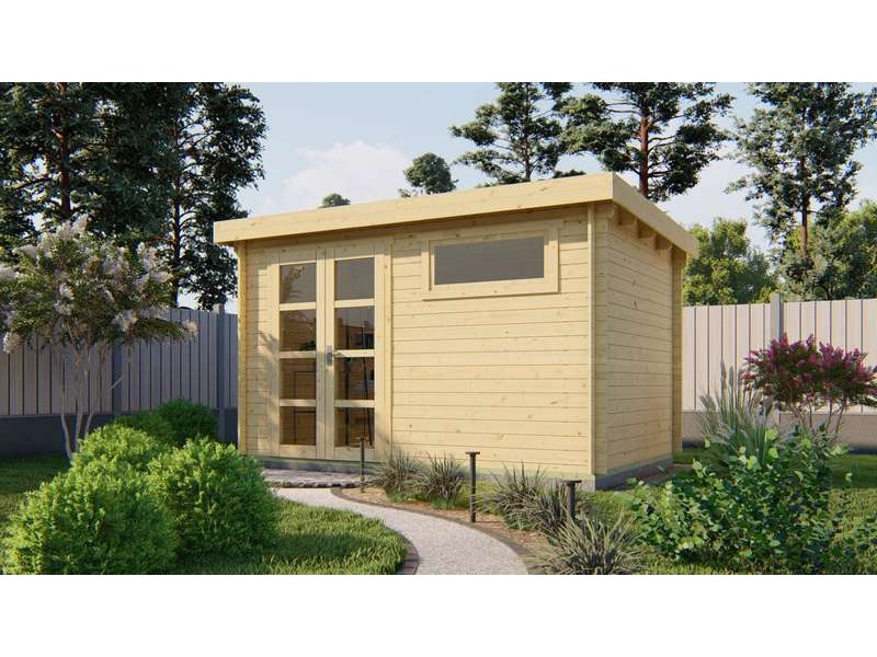 Chalet bois 10m2 380x260cm Uddel - Jardin et Chalet