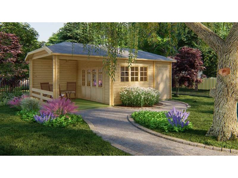 Chalet bois 30m2 420x750 Viviane de Jardin et Chalet