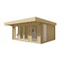 Chalet bois 19m2 380x500cm Yorick - Jardin et Chalet