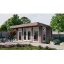 Chalet bois 19m2 380x500cm Yorick - Jardin et Chalet