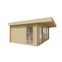 Chalet bois 19m2 380x500cm Yorick - Jardin et Chalet