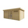 Chalet bois 14m2 500x300cm Zutphen - Jardin et Chalet