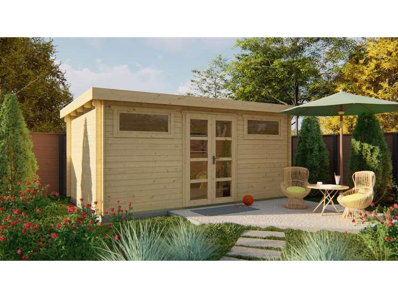 Chalet bois 14m2 500x300cm Zutphen - Jardin et Chalet