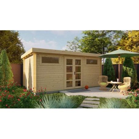 Chalet bois 14m2 500x300cm Zutphen - Jardin et Chalet