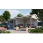 Chalet bois 14,4+14,4m2 400x800cm Kwaspa - Jardin et Chalet