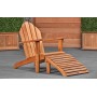 Chaise relax de jardin en bois dur 