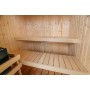 Intérieur de la cabine de Sauna 150x120cm 2 personnes Lillby