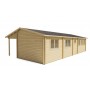 Chalet habitable 46,6+12,3m2 1120x595cm Lynette