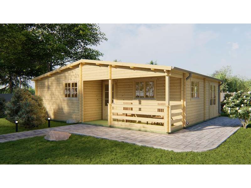 Chalet habitable 76,3m2 848x941cm Azur