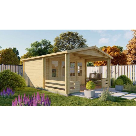 Chalet bois 13,4+9,2m2 340x440 Bolton