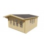 Chalet bois 20m2 440x440cm Derby