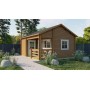 Chalet habitable 23+5,4m2 510x600cm Edelweiss