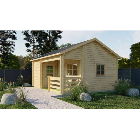 Chalet habitable 23+5,4m2 510x600cm Edelweiss