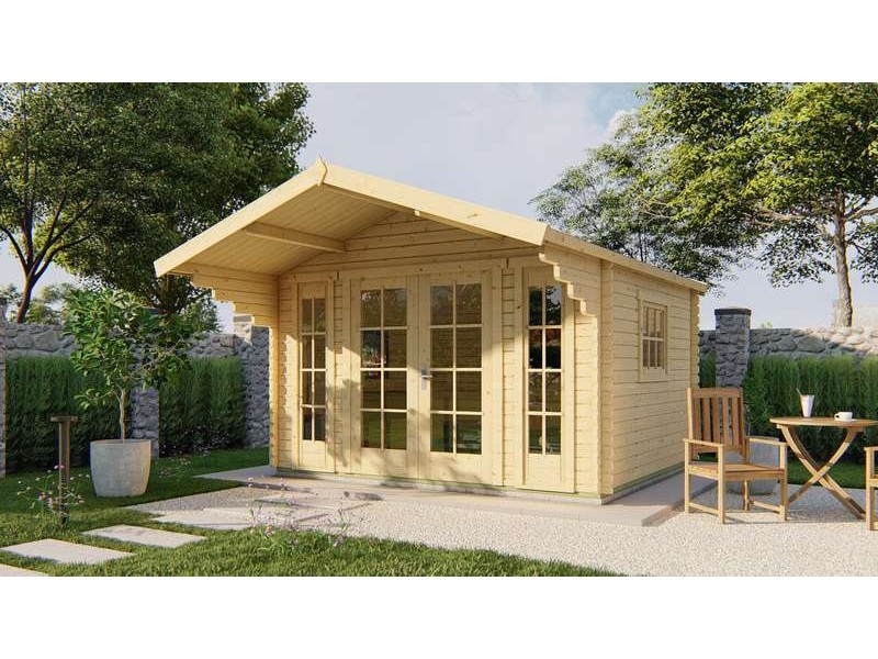 Chalet bois 11m2 320x380cm Inglund
