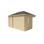 Chalet bois 7,8+3,6m2 300x440cm Sigrid